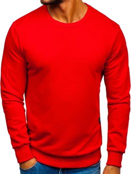 Bolf Herren Sweatshirt ohne Kapuze Rot  171715
