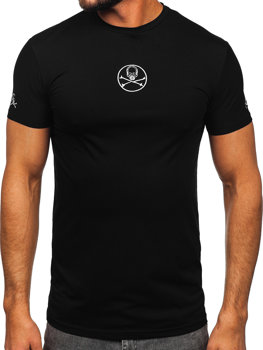 Bolf Herren T-Shirt mit Motiv Schwarz  MT3040