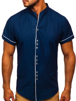 HERREN Hemden & T-Shirts Print Dunkelblau/Mehrfarbig S Rabatt 99 % Pull&Bear Hemd 
