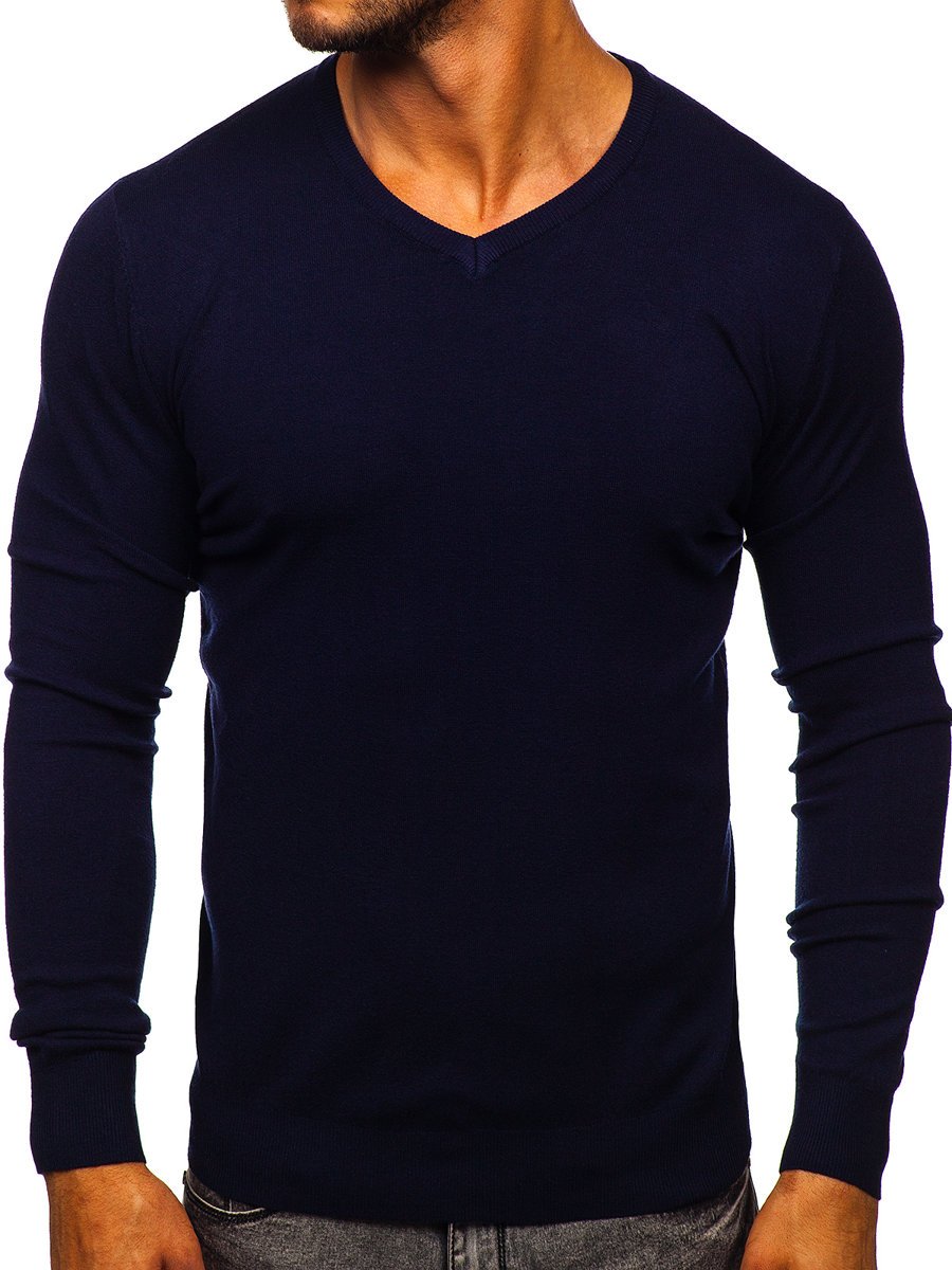 Herren Bekleidung Pullover und Strickware V-Ausschnitt Pullover Solid V-shirt basil für Herren 