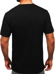 Bolf Herren Baumwoll T-Shirt Schwarz  14769