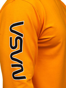Bolf Herren Sweatshirts mit Motiv Orange  6475
