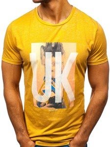 Bolf Herren T-Shirt Gelb 7645