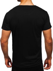 Bolf Herren T-Shirt mit Motiv Schwarz KS2633